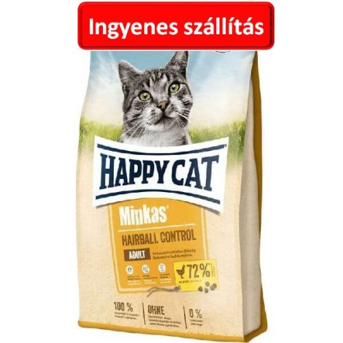 Happy Cat Minkas Hairball Control 10kg. macska szárazeledel