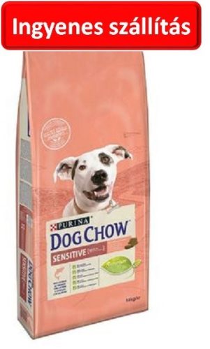 Dog Chow Sensitive lazachússal 14kg. Maximum 2zsák rendelhető