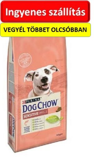 Dog Chow Sensitive lazachússal 14kg.