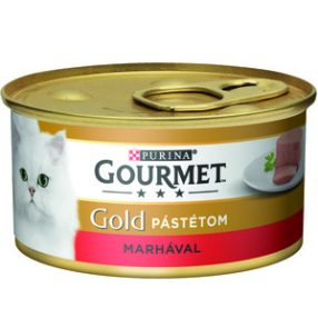 GOURMET GOLD Marhával pástétom nedves macskaeledel 85g