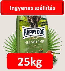 Happy Dog Supreme sensibile Neuseeland 12,5kg ingyenes szállítással