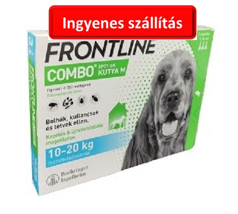 3db-tól :  Frontline Combo kutya M 10-20kg.  3db ampulla ,Termék szavatosság : 2025.03.30