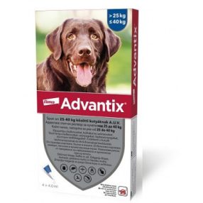 Advantix spot-on kutyákra (25-40kg kutyákra ) , 4db pipetta 