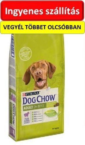 DOG CHOW Adult Báránnyal száraz kutyaeledel 14kg , 