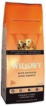 WILLOWY High Energy Adult Lamb (30/16)  20kg