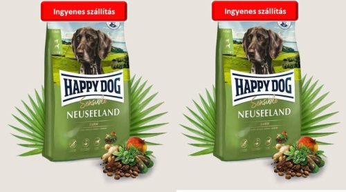 Happy Dog Supreme sensibile Neuseeland (12,5+12,5=25kg) , Ingyenes szállítás