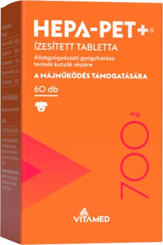 HEPA-PET Plus  ízesített tabletta 700mg. 60szem , 