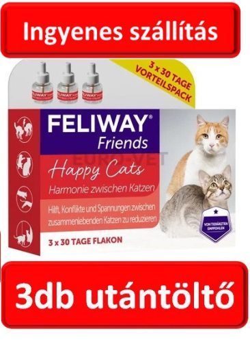 Nagy csomag :Feliway Friends utántöltő folyadék 3x48ml ( csak utántöltö , nincsen készülék )