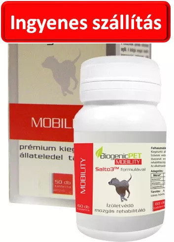 2db-tól : BiogenicPet - Mobility Ízületvédő tabletta kutyáknak 60tabletta