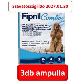 Fipnil Combo Spot-On ( 10-20kg. kutyáknak ) rácsepegtető oldat 3ampulla , Fypryst helyettesitő