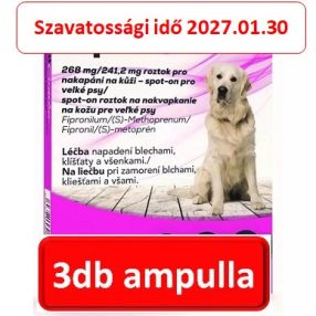 Fipnil Combo Spot-On (20-40kg. kutyáknak )rácsepegtető oldat 3ampulla , Fypryst helyettesitő