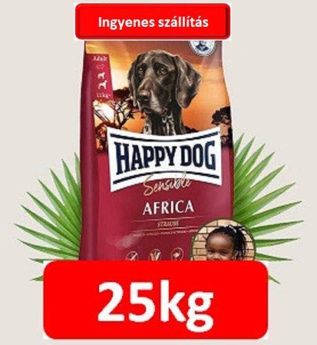 Happy Dog Supreme Sensible - Africa (12,5+12,5=25kg) , Ingyenes szállítás