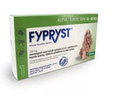 Fypryst 10-20kg. kutyáknak ( Az alap tipus , Nem a Fypryst Combo )