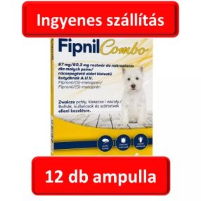   4 csomag : Fipnil combo (2-10kg. kutyáknak ) 3db ampulla , Termék szavatosság : 2028.04.30