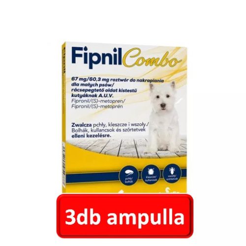 Fipnil combo (2-10kg. kutyáknak ) 3db ampulla, Fypryst , Frontline megegyzező hatóanyag