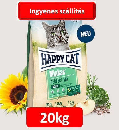 Happy Cat Medium Minkas mix ( bárány,csirke,hal) 10+10=20 kg , Ingyenes szállítással
