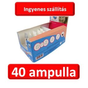   40 ampulla : Fipromax Spot-On rácsepegtető oldat macskáknak A.U.V. 1db pipetta , Termék szavatosság : 2028.08.30