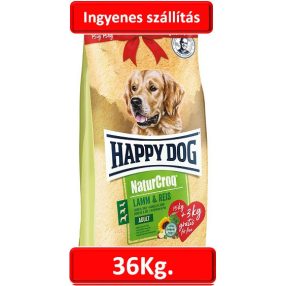 Happy Dog NaturCroq Adult Lamm & Reis 18+18=36kg , 