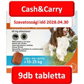   3doboz : FRONTPRO® rágótabletta kutyáknak (>10–25 kg) 68 mg; 3db tabletta , Termék szavatosság : 2028.04.30