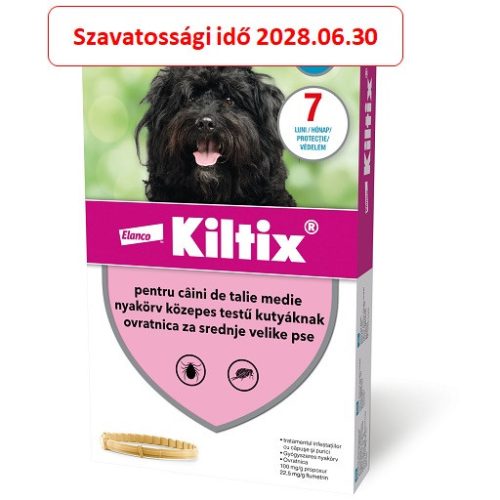 Kiltix - bolha és kullancs nyakörv M (53cm) , Termék szavatosság : 2028.06.30