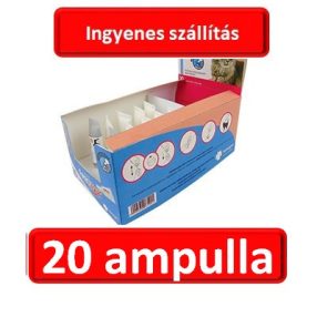   20 ampulla : Fipromax Spot-On rácsepegtető oldat macskáknak A.U.V. 1db pipetta , Termék szavatosság : 2028.08.30