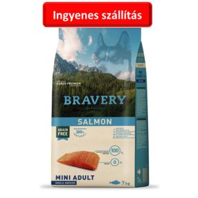 BRAVERY SALMON MINI ADULT SMALL BREEDS 7 KG.