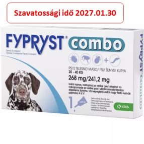   Fypryst Combo spot on kutyáknak L 20-40kg között (268mg) 1 ampulla , Termék szavatosság : 2027.01.30