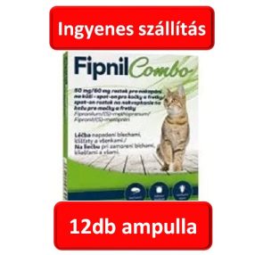   Fipnil Combo Spot On Macska (4* 3=12db ampulla ), (Fypryst-el megegyező hatóanyag)
