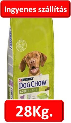 DOG CHOW Adult Báránnyal száraz kutyaeledel (14+14=28kg. ) 