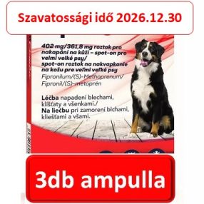   Fipnil Combo Spot-On ( 40-60kg. kutyáknak ) rácsepegtető oldat 3ampulla , Termék szavatosság : 2026.12.30