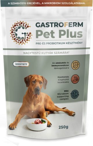 Gastroferm Pet Plus – Nagytestü kutyáknak 250gr. Szavatossági idő : 2026.07.30