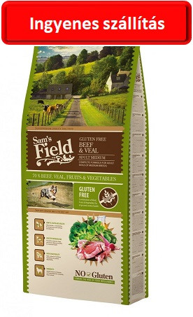 Sam's Field Gluten Free Beef & Veal Adult Medium 13 kg 