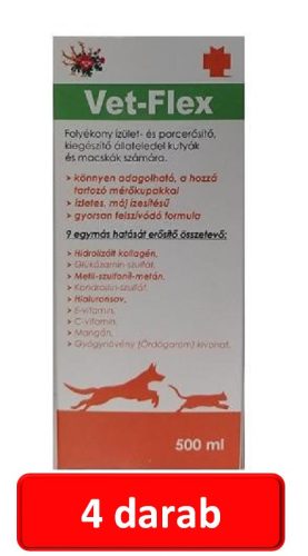 4 db : Vet-Flex izületvédő 500ml.