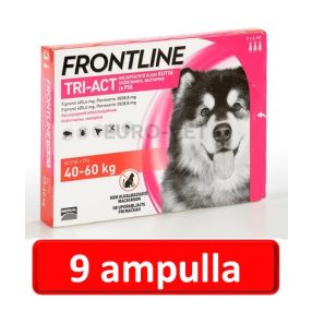   3 doboz :  Frontline Tri-Act rácsepegtető oldat 40-60 kg-os kutyáknak (3 ampulla ) ( macskákra nem rakható )