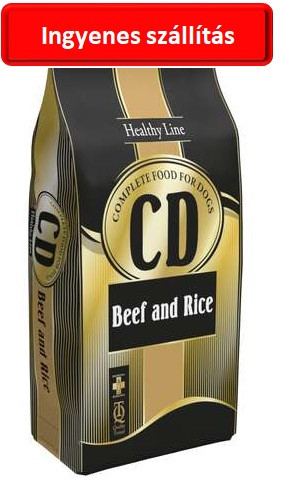 2db-tól : CD Adult Beef & Rice kutyaeledel 15kg.Emelni 2zsákosával lehet