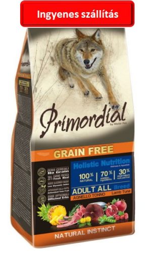  Primordial Grain Free Adult Bárány és Tonhal 12kg
