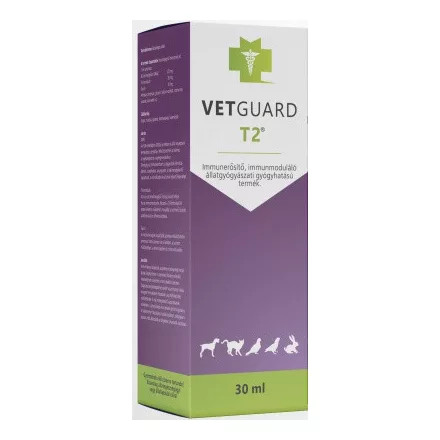 Vetguard T2 oldat 30ml hatóanyag : N,N-dimetilglicin (DMG) 125 mg/ml 