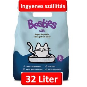   Besties Cat Super Crystals szilika gél macskaalom   2db*16Liter=32 liter